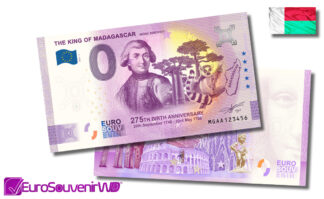 <span style="color: #808080;"><small>Euro Souvenir #WD001</small></span><br/> <b>MÓRIC BEŇOVSKÝ <i>The King of Madagascar</i></b> [2021]