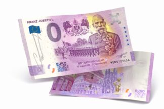 <span style="color: #808080;"><small>Euro Souvenir #WD002E1</small></span><br/> <b>FRANZ JOSEPH I.</b> – <strong style="color: #800080;"><small>RELIÉFNA PEČIATKA/EMBOSSED STAMP</small></strong> [2021]