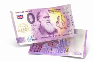 <span style="color: #808080;"><small>Pound Souvenir #WD011M2</small></span><br/> <b>CHARLES DARWIN</b> – <strong style="color: #800080;"><small>PRÍTLAČ/IMPRINT</small></strong> [2022]