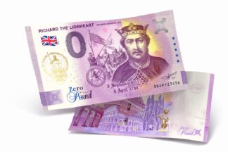 <span style="color: #808080;"><small>Euro Souvenir #WD012M2</small></span><br/> <b>RICHARD THE LIONHEART <i>Richard Coeur de Lion</i></b> – <strong style="color: #800080;"><small>PRÍTLAČ/IMPRINT</small></strong> [2022]
