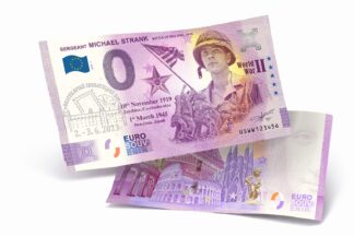 <span style="color: #808080;"><small>Euro Souvenir #WD015E1</small></span><br/> <b>MICHAEL STRANK</b> – <strong style="color: #800080;"><small>RELIÉFNA PEČIATKA/EMBOSSED STAMP</small></strong> [2023]