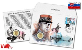<span style="color: #808080;"><small>Slovensko/Slovakia </small></span><br/> 2 EURO – <b>MILAN RASTISLAV ŠTEFÁNIK</b> – <strong style="color: #ff0000;">UNC</strong> [2025] <strong style="color: #ff0000;">Num. obálka/Num. envelope</strong>