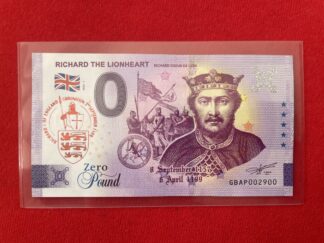 <span style="color: #808080;"><small>DutchAuction™ #1025</small></span><br/> <span style="color: #00B7EB;"><b>RICHARD THE LIONHEART</b></span> [2022] <br/><span style="color: #00B7EB;"><b>N°002900</b></span>
