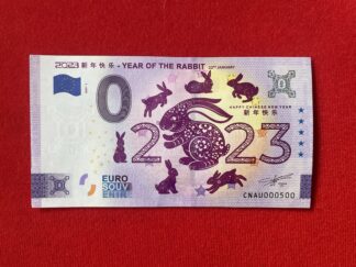 <span style="color: #808080;"><small>DutchAuction™ #1037</small></span><br/> <span style="color: #00B7EB;"><b>YEAR OF THE RABBIT</b></span> [2023] <br/><span style="color: #00B7EB;"><b>N°000500</b></span>