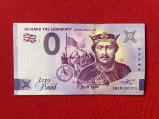 <span style="color: #808080;"><small>DutchAuction™ #1040</small></span><br/> <span style="color: #00B7EB;"><b>RICHARD THE LIONHEART</b></span> [2022] <br/><span style="color: #00B7EB;"><b>N°000300</b></span>