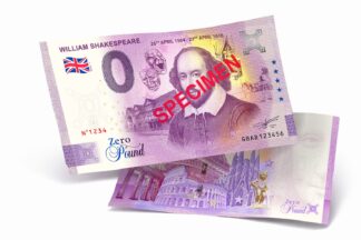 <span style="color: #808080;"><small>🔴 Pound Souvenir <span style="color: #ff0000;"><b>SPECIAL OFFER</b></small></span><br/> <b>WILLIAM SHAKESPEARE</b> – <strong style="color: #800080;"><small>SPECIMEN</small></strong> [2026]<hr>
